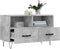 vidaXL - Tv-meubel - 80x36x50 - cm - bewerkt - hout - betongrijs