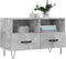 vidaXL - Tv-meubel - 80x36x50 - cm - bewerkt - hout - betongrijs