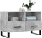 vidaXL - Tv-meubel - 80x36x50 - cm - bewerkt - hout - betongrijs