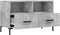 vidaXL - Tv-meubel - 80x36x50 - cm - bewerkt - hout - betongrijs