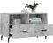 vidaXL - Tv-meubel - 80x36x50 - cm - bewerkt - hout - betongrijs