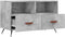 vidaXL - Tv-meubel - 80x36x50 - cm - bewerkt - hout - betongrijs