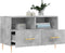 vidaXL - Tv-meubel - 80x36x50 - cm - bewerkt - hout - betongrijs
