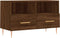 vidaXL - Tv-meubel - 80x36x50 - cm - bewerkt - hout - bruin - eikenkleur