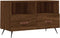 vidaXL - Tv-meubel - 80x36x50 - cm - bewerkt - hout - bruin - eikenkleur
