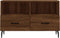 vidaXL - Tv-meubel - 80x36x50 - cm - bewerkt - hout - bruin - eikenkleur
