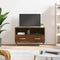 vidaXL - Tv-meubel - 80x36x50 - cm - bewerkt - hout - bruin - eikenkleur