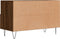 vidaXL - Tv-meubel - 80x36x50 - cm - bewerkt - hout - bruin - eikenkleur