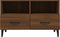 vidaXL - Tv-meubel - 80x36x50 - cm - bewerkt - hout - bruin - eikenkleur