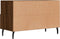 vidaXL - Tv-meubel - 80x36x50 - cm - bewerkt - hout - bruin - eikenkleur