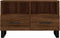 vidaXL - Tv-meubel - 80x36x50 - cm - bewerkt - hout - bruin - eikenkleur