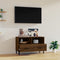 vidaXL - Tv-meubel - 80x36x50 - cm - bewerkt - hout - bruin - eikenkleur