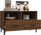vidaXL - Tv-meubel - 80x36x50 - cm - bewerkt - hout - bruin - eikenkleur