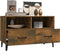 vidaXL - Tv-meubel - 80x36x50 - cm - bewerkt - hout - gerookt - eikenkleurig