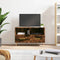 vidaXL - Tv-meubel - 80x36x50 - cm - bewerkt - hout - gerookt - eikenkleurig