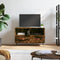 vidaXL - Tv-meubel - 80x36x50 - cm - bewerkt - hout - gerookt - eikenkleurig