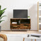 vidaXL - Tv-meubel - 80x36x50 - cm - bewerkt - hout - gerookt - eikenkleurig