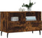 vidaXL - Tv-meubel - 80x36x50 - cm - bewerkt - hout - gerookt - eikenkleurig
