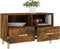 vidaXL - Tv-meubel - 80x36x50 - cm - bewerkt - hout - gerookt - eikenkleurig