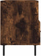 vidaXL - Tv-meubel - 80x36x50 - cm - bewerkt - hout - gerookt - eikenkleurig