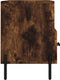vidaXL - Tv-meubel - 80x36x50 - cm - bewerkt - hout - gerookt - eikenkleurig