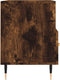 vidaXL - Tv-meubel - 80x36x50 - cm - bewerkt - hout - gerookt - eikenkleurig