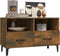 vidaXL - Tv-meubel - 80x36x50 - cm - bewerkt - hout - gerookt - eikenkleurig