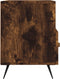 vidaXL - Tv-meubel - 80x36x50 - cm - bewerkt - hout - gerookt - eikenkleurig