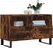 vidaXL - Tv-meubel - 80x36x50 - cm - bewerkt - hout - gerookt - eikenkleurig