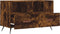 vidaXL - Tv-meubel - 80x36x50 - cm - bewerkt - hout - gerookt - eikenkleurig