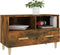 vidaXL - Tv-meubel - 80x36x50 - cm - bewerkt - hout - gerookt - eikenkleurig