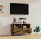 vidaXL - Tv-meubel - 80x36x50 - cm - bewerkt - hout - gerookt - eikenkleurig