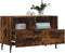vidaXL - Tv-meubel - 80x36x50 - cm - bewerkt - hout - gerookt - eikenkleurig