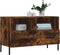 vidaXL - Tv-meubel - 80x36x50 - cm - bewerkt - hout - gerookt - eikenkleurig