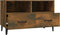 vidaXL - Tv-meubel - 80x36x50 - cm - bewerkt - hout - gerookt - eikenkleurig