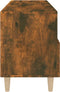 vidaXL - Tv-meubel - 80x36x50 - cm - bewerkt - hout - gerookt - eikenkleurig