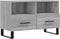 vidaXL - Tv-meubel - 80x36x50 - cm - bewerkt - hout - grijs - sonoma - eikenkleurig