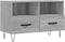 vidaXL - Tv-meubel - 80x36x50 - cm - bewerkt - hout - grijs - sonoma - eikenkleurig