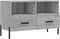 vidaXL - Tv-meubel - 80x36x50 - cm - bewerkt - hout - grijs - sonoma - eikenkleurig