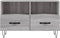 vidaXL - Tv-meubel - 80x36x50 - cm - bewerkt - hout - grijs - sonoma - eikenkleurig