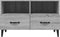 vidaXL - Tv-meubel - 80x36x50 - cm - bewerkt - hout - grijs - sonoma - eikenkleurig