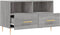 vidaXL - Tv-meubel - 80x36x50 - cm - bewerkt - hout - grijs - sonoma - eikenkleurig