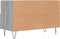vidaXL - Tv-meubel - 80x36x50 - cm - bewerkt - hout - grijs - sonoma - eikenkleurig