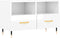 vidaXL - Tv-meubel - 80x36x50 - cm - bewerkt - hout - hoogglans - wit