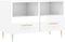 vidaXL - Tv-meubel - 80x36x50 - cm - bewerkt - hout - hoogglans - wit