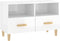 vidaXL - Tv-meubel - 80x36x50 - cm - bewerkt - hout - hoogglans - wit