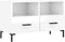 vidaXL - Tv-meubel - 80x36x50 - cm - bewerkt - hout - hoogglans - wit