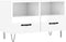 vidaXL - Tv-meubel - 80x36x50 - cm - bewerkt - hout - hoogglans - wit