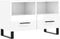 vidaXL - Tv-meubel - 80x36x50 - cm - bewerkt - hout - hoogglans - wit