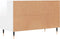 vidaXL - Tv-meubel - 80x36x50 - cm - bewerkt - hout - hoogglans - wit